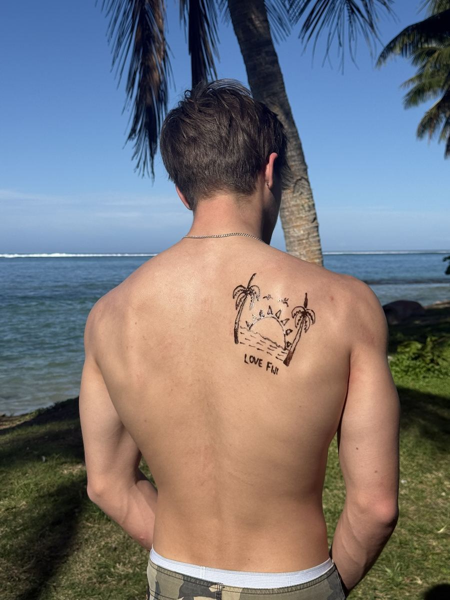 Henna design close-up